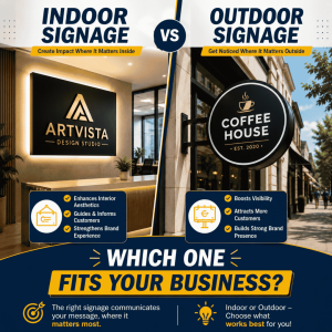 Indoor vs Outdoor Signage: Which One Fits Your Business?