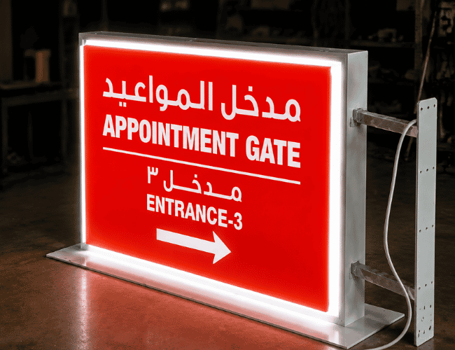 Glow Sign Board Kuwait | LAMA Signage