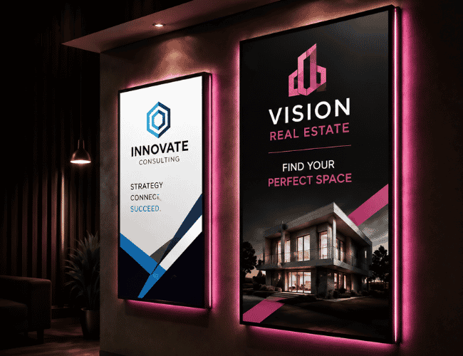 Indoor lightboxes Kuwait | LAMA Signage