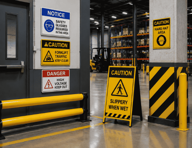 Safety & Caution Sign Kuwait | LAMA Signage